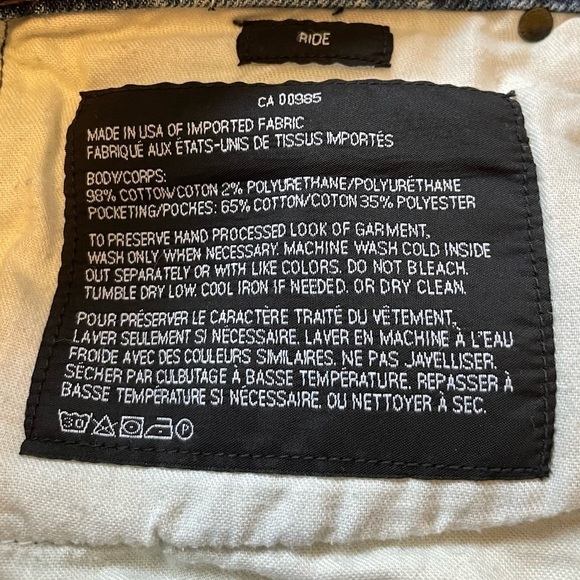 Alexander Wang Blue Ride Jeans Size 27 - Picture 7 of 8